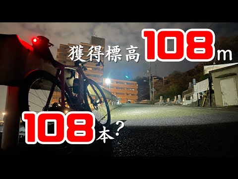 煩悩を払う為に獲得標高108mを108本上・・・りたかった