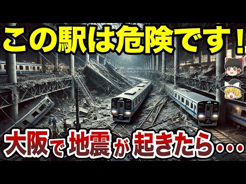 【日本地理】大阪で地震が起きたら危険すぎる駅【ゆっくり解説】