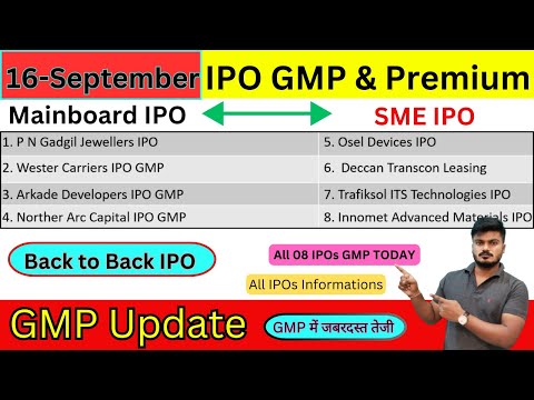 All IPO 08 GMP Today | P N Gadgil IPO GMP | Wester Carriers IPO GMP | Innomet Advanced IPO Allotment