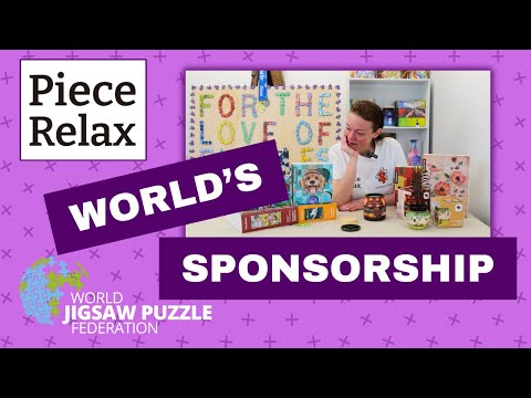 I GOT SPONSORED!! Thank you PieceRelax, my World Jigsaw Puzzle Championship Sponsor!! #puzzle