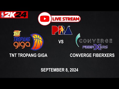 LIVE NOW! TNT TROPANG GIGA vs CONVERGE FIBERXERS | PBA SEASON 49 | September 8, 2024 | CPU vs CPU