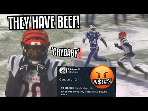 Stefon Diggs Vs Eli Apple GOT HEATED! 🤬 TRASH TALK! (WR vs CB) Bengals Vs Bills highlights