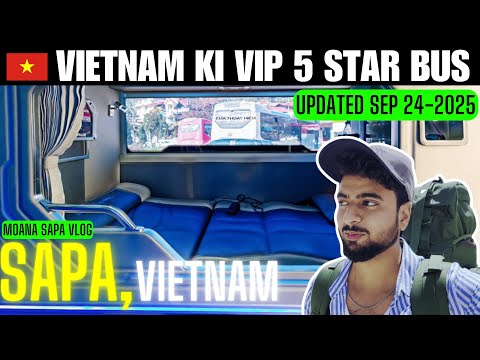 Vietnam ka 5 Star Hotel in Bus  | Hanoi to Sapa Vlog, Moana SaPa | The Nomad Traveller #sapavietnam