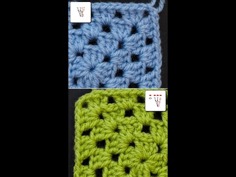 Seamless Granny Square - Single Color version #shorts