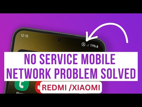 How To Fix SIM Card No Service Issue On MI Redmi | No Service And Mobile Network Solution (2024)