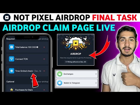 Notpixel airdrop claim | Notpixel new update today | Notpixel time limited check