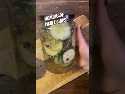 Today on the Homestead: Perfect Crispy Pickle Chips | Quick & Easy Kitchen Staple Recipe #shorts