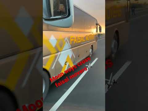 Moon ways cross faisal movers #shortvideo #bus #vlog #faisalmovers