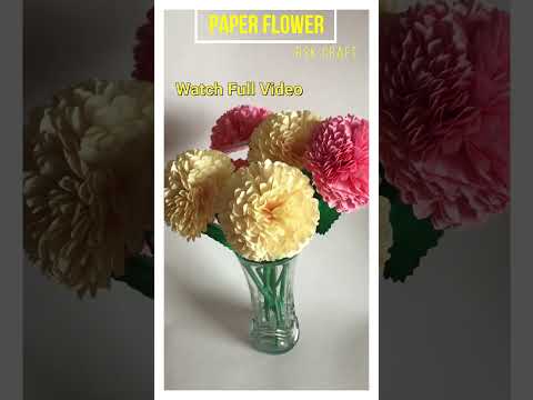 How To Make Easy Paper Flowers | DIY paper flowers| Flower Making | Paper Craft #shorts