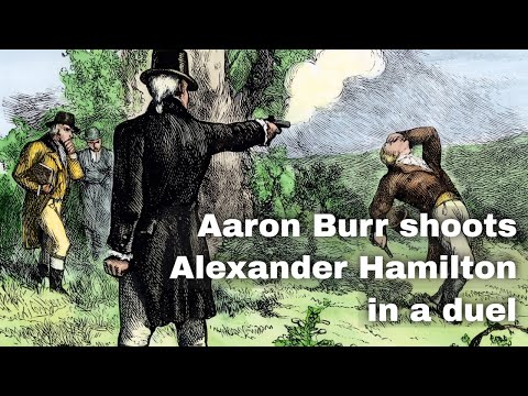 11th July 1804: Aaron Burr fatally wounds Alexander Hamilton in a duel