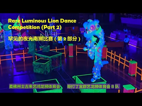 Luminous Lion Dance: Yi Hong Dragon & Lion Dance Assn and Qun Yi Dragon & Lion Dance Assn Team B