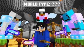 Minecraft Manhunt, But We're On The WEIRDEST World Type REMATCH