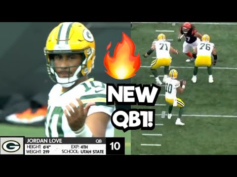 Jordan Love 2023 NFL DEBUT 🔥 Packers Vs Bengals 2023 NFL Preseason Highlights