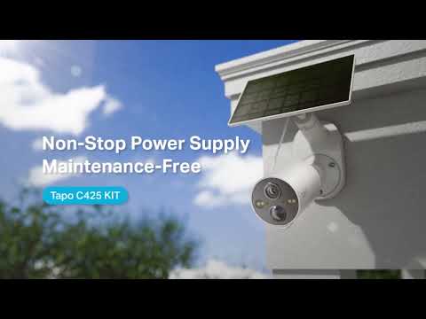 Solar Powered Security Camera Tapo C425 KIT Available Now!