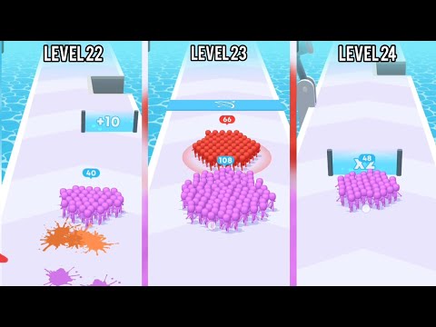 Count Master 3d Gameplay level  22.23.24 complete video ( android vs iOS  ) #countmaster #video👿👿