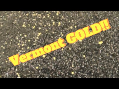 Finding tons of Vermont gold on a 40° rainy October day #Gold #Prospecting #RockHounding #Vermont ￼￼