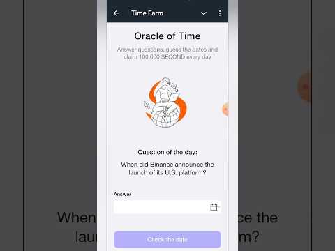 Oracle of Time | Time Farm today answer |#oracleoftime #timefarmanswer #today #quiz #answer #FREE100