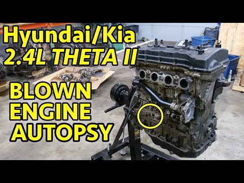 Always BLOWN UP? WHY?  Hyundai / Kia 2.4 Theta II G4KE Engine Teardown