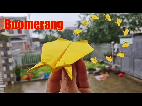 ブーメラン紙飛行機の作り方 ! Boomerang Paper Airplane Comeback