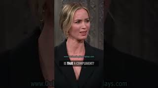 Emily Blunt's Christopher Nolan IMPRESSION