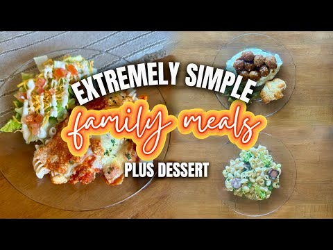 EXTREMELY SIMPLE Family Meals | EASY FAMILY DINNERS | What's for Dinner | MEL COOP