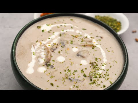 Cream of Mushroom Soup Recipe| Mushroom soup| How to make cream of mushroom soup| Healthy Soup