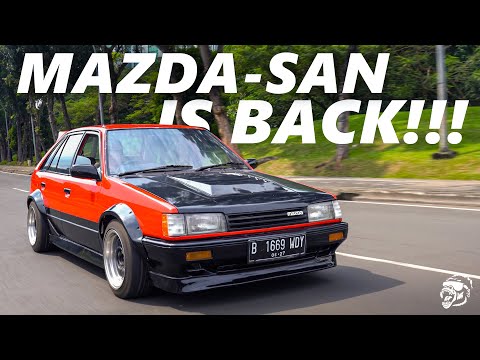 1985 MAZDA 323 BF: FIRST LOOK AFTER MONTHS OF REPAIR! ITS FINALLY HOME | 80's Car Ep. 10 #mazda #323