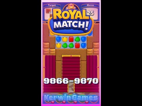 Royal Match Level 9866 9867 9868 9869 9870 - No Boosters Gameplay