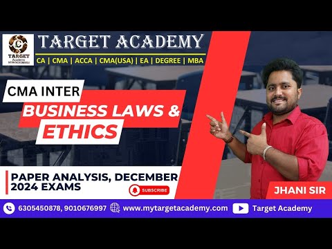 "CMA Inter Law & Ethics Exam: Paper 5 Full Analysis – Must Watch!" #CMAInter #CMAExams #CMAIndia #ca