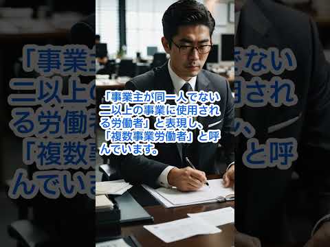 ダブルワークの社会保険・労働保険 #shorts #解決社労士