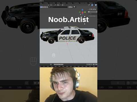 Noob vs Pro artist: animating a vehicle #blendertutorial #blender #blendercommunity #blender3d #b3d