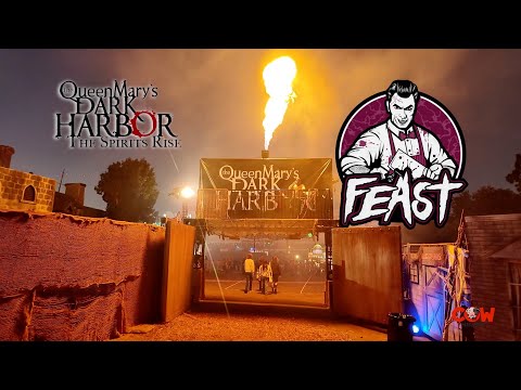 Feast Maze Haunted House The Queen Mary's Dark Harbor Halloween Long Beach California 2024 POV