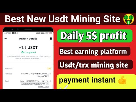 New USDT Earning Site 🤑 Usd Mining Site 2024 🔥 Without Investment 💰USDT Mining Website ✅ Free USDT