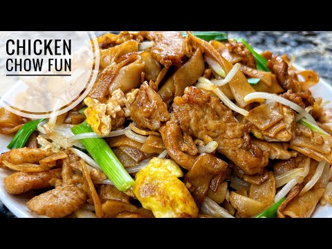 Chicken Chow Fun | Chicken And Rice Noodles Stir Fry