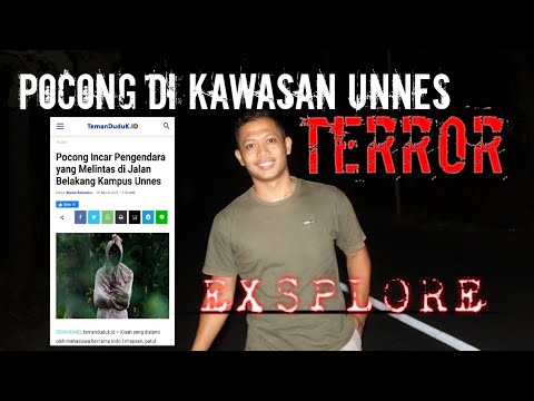 Viralll.  TERROR Pocong di kawasan kampus UNNES.