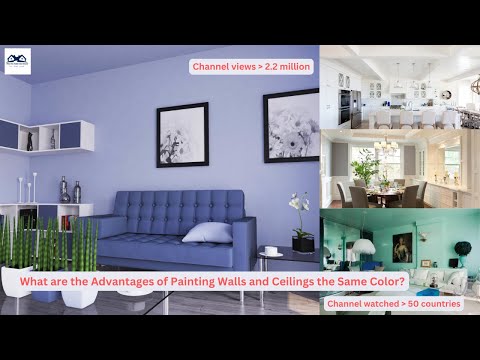 What are the Advantages of Painting Walls and Ceilings the Same Color | Wall and Ceiling Paint Color