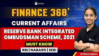 Integrated Ombudsman Scheme 2021 | Finance Current Affairs for RBI Grade B 2025 Preparation | EduTap