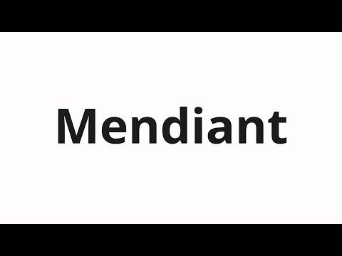 How to pronounce Mendiant