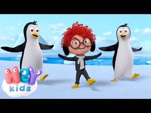 ¡Haz el baile del pingüino! 🐧 | Canciones de animales para Niños | HeyKids - Canciones infantiles