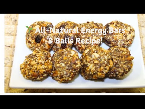 🌱 All Natural Energy Bars & Balls Recipe! 💪🍫 #HealthySnacks