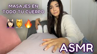 ASMR ESPAÑOL / Te HAGO un MASAJE INTENSO en TODO tu CUERPO ❤️‍🔥 ATENCIÓN PERSONAL