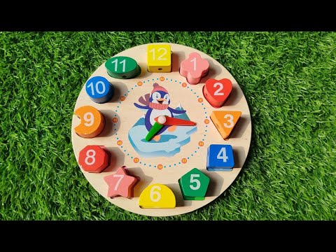 1 to 10 number shapes puzzle, toddler learning video, 12345, 123 numbers, learn to count, counting