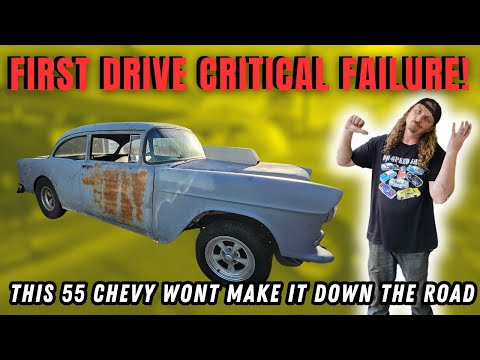 55 Chevy Big Block FIRST DRIVE! And We Break It Three Days Before We Leave!