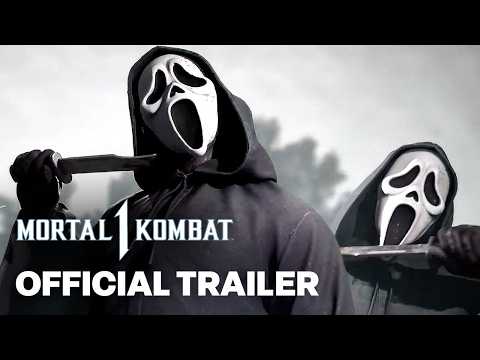 Mortal Kombat 1 - Official Ghostface DLC Character Gameplay Reveal Trailer