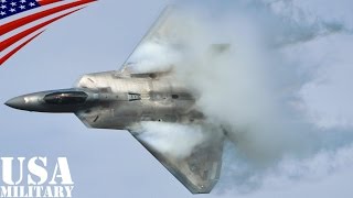 F-22ラプター 機動飛行で雲を纏う ベイパーコーン Vapor cone