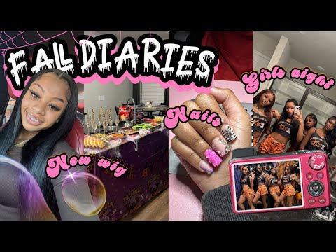 FALL DIARIES 002✰ | spooky girls night, new wig, nails, shopping || Ra’Mariah Alexia