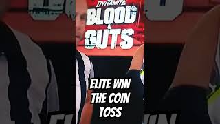 Blood and Guts: Elite coin toss. #aew #elite #bloodandguts #aewdynamite #ppv