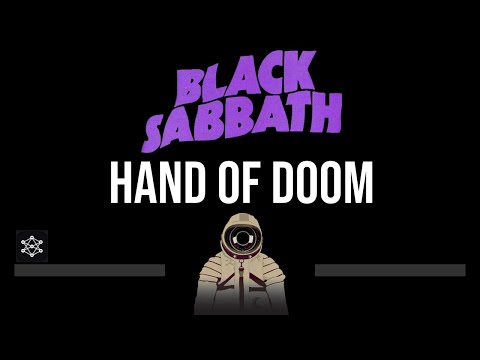 Black Sabbath • Hand Of Doom (CC) (Upgraded Video) 🎤 [Karaoke] [Instrumental]