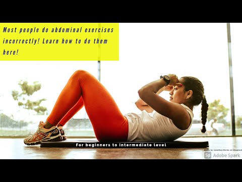 How To Do Exercises For The Four Major ABDOMINAL MUSCLES To Improve Appearance & Muscular Endurance