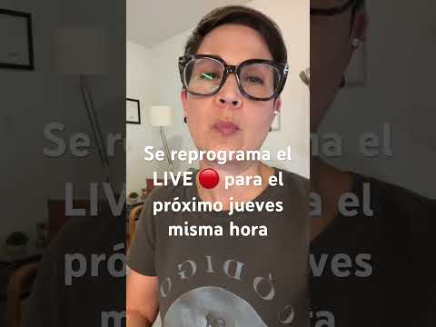 Live pasa a jueves 12 por problemas técnicos, mil disculpas!